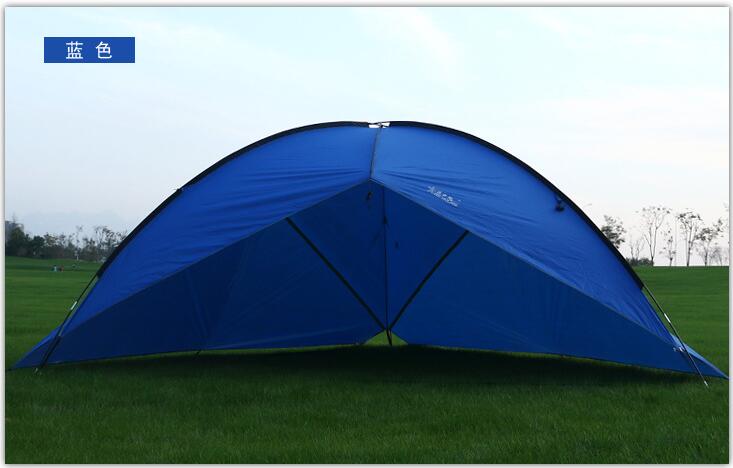 Cheap Goat Tents Camping Picnic 4.8*4.8*4.8*2m 3Side Tent Sandy Beach Sunshade Waterproof Portable Fishing Canopy Gazebos Sun Shelter   